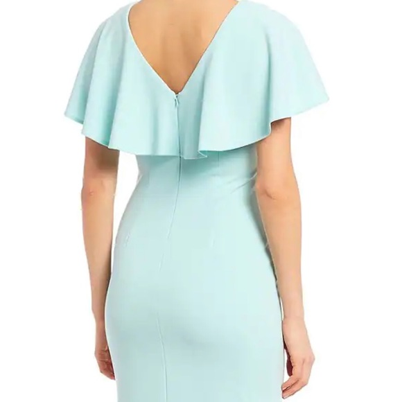 Calvin Klein RED Flutter Sleeve Sheath Dress - Picture 7 of 9